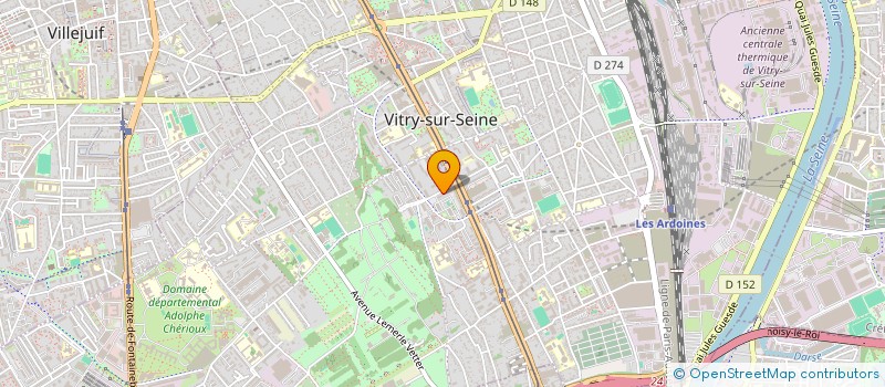 localisation de l'entreprise MONSIEUR FRANKY DESIR  VITRY-SUR-SEINE