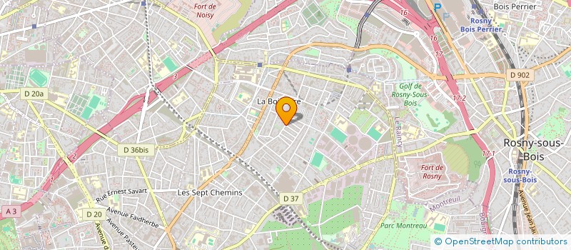 localisation de l'entreprise MONSIEUR FRANKY HORNEC  MONTREUIL