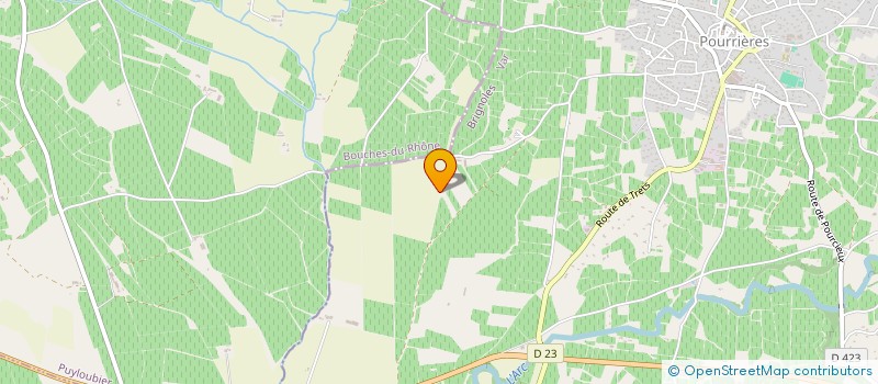 localisation de l'entreprise MONSIEUR FRANKY JOUVE  POURRIERES