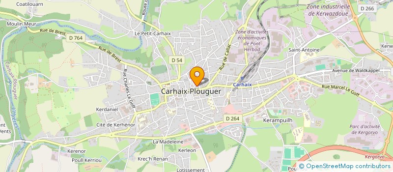 localisation de l'entreprise MONSIEUR FRANKY LE MOEL  CARHAIX-PLOUGUER