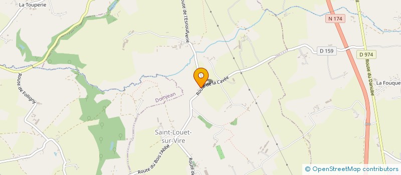 localisation de l'entreprise MONSIEUR FRANKY MARIE  SAINT-LOUET-SUR-VIRE