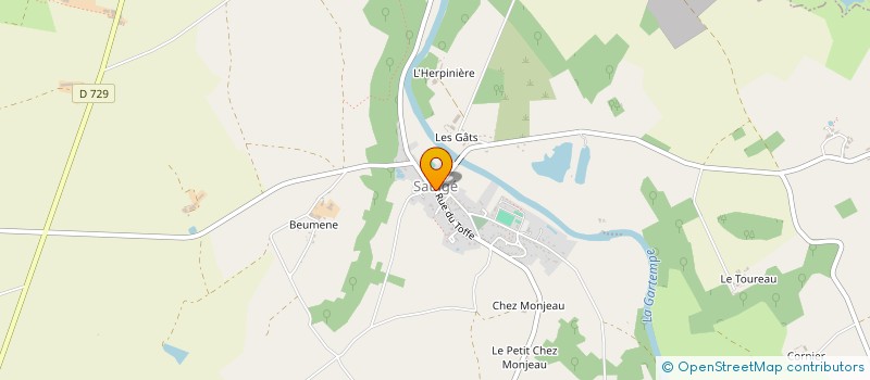 localisation de l'entreprise MONSIEUR FRANOIS AUGAIS à SAULGE