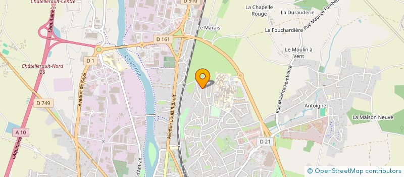 localisation de l'entreprise MONSIEUR FRANTZ BEILLARD à CHATELLERAULT