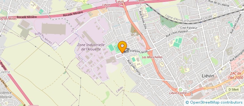 localisation de l'entreprise MONSIEUR FRANTZ BENREDOUANE  LIEVIN