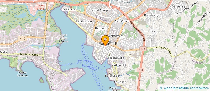 localisation de l'entreprise MONSIEUR FRANTZ CALVAIRE à POINTE A PITRE