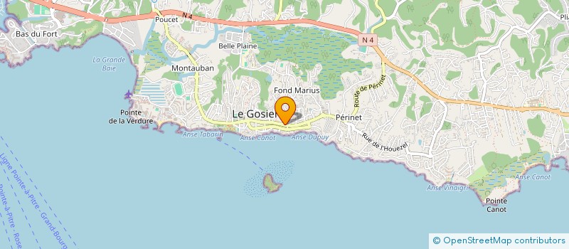 localisation de l'entreprise MONSIEUR FRANTZ CELINI à LE GOSIER