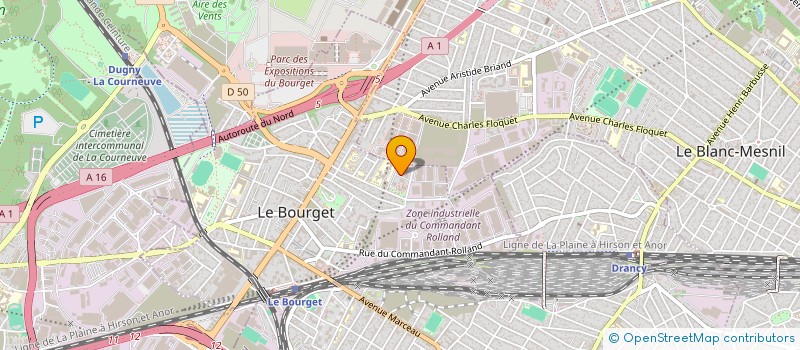 localisation de l'entreprise MONSIEUR FRANTZ CIVIL à LE BOURGET
