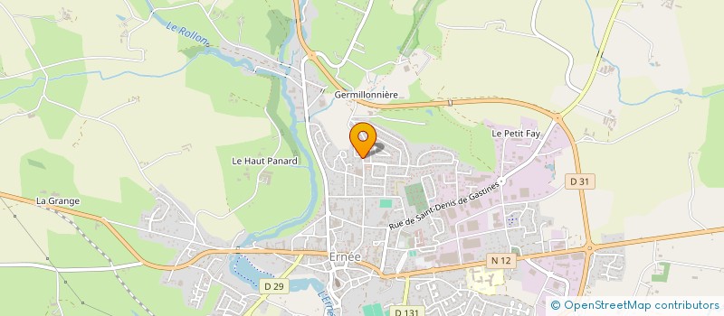 localisation de l'entreprise MONSIEUR FRANTZ DAVASE à ERNEE
