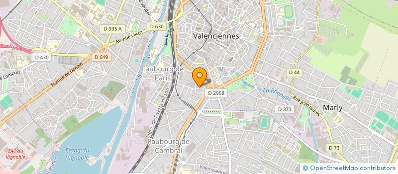 localisation de l'entreprise MONSIEUR FRANTZ DESFACHELLES à VALENCIENNES