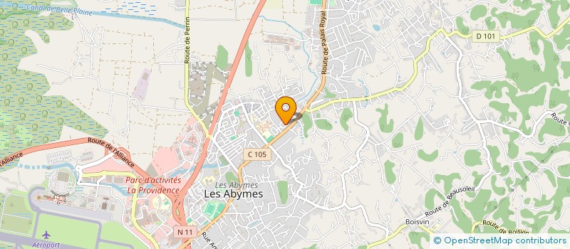 localisation de l'entreprise MONSIEUR FRANTZ DIGOUIN à LES ABYMES