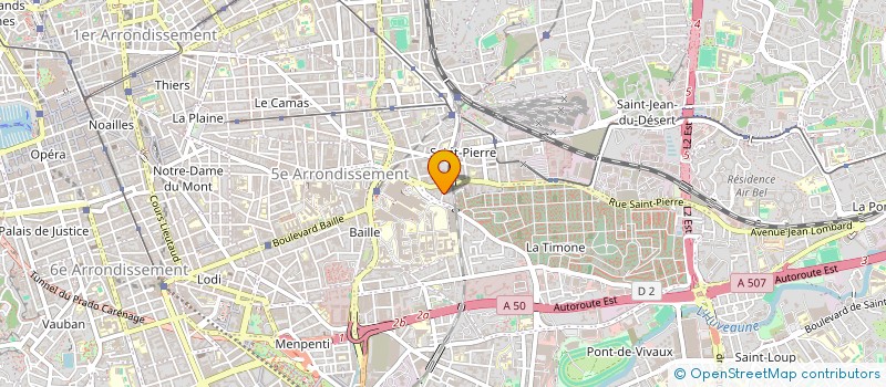 localisation de l'entreprise MONSIEUR FRANTZ FRUCTUS  MARSEILLE