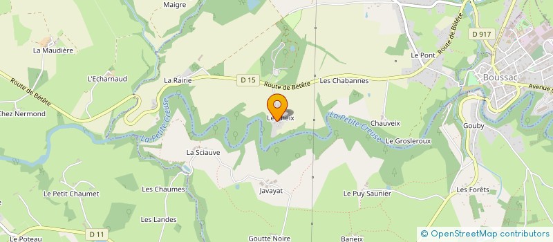 localisation de l'entreprise MONSIEUR FRANTZ HOARAU  BOUSSAC-BOURG