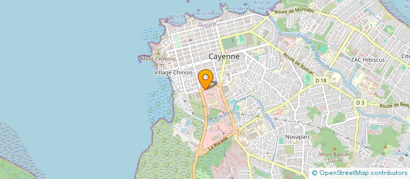 localisation de l'entreprise MONSIEUR FRANTZ JOSEPH  CAYENNE