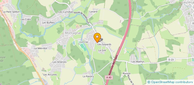 localisation de l'entreprise MONSIEUR FRANTZ KLEIN  MONTAGNAT