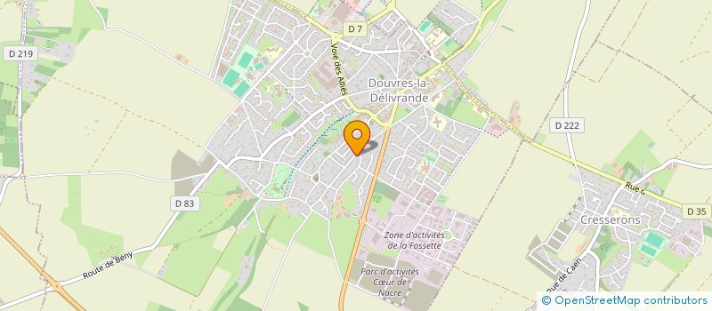 localisation de l'entreprise MONSIEUR FRANTZ LECOSSU  DOUVRES-LA-DELIVRANDE