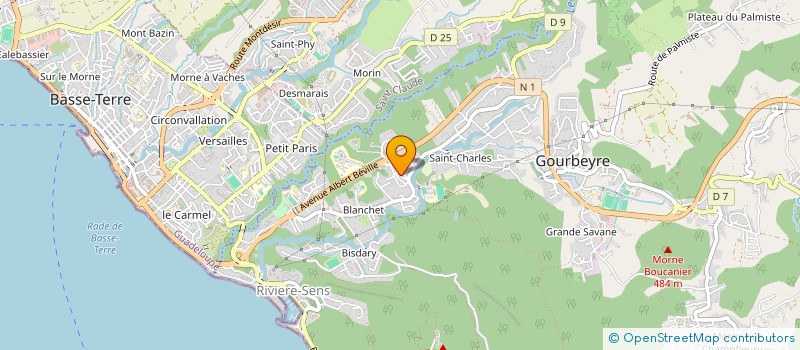 localisation de l'entreprise MONSIEUR FRANTZ MAZAMBA  GOURBEYRE