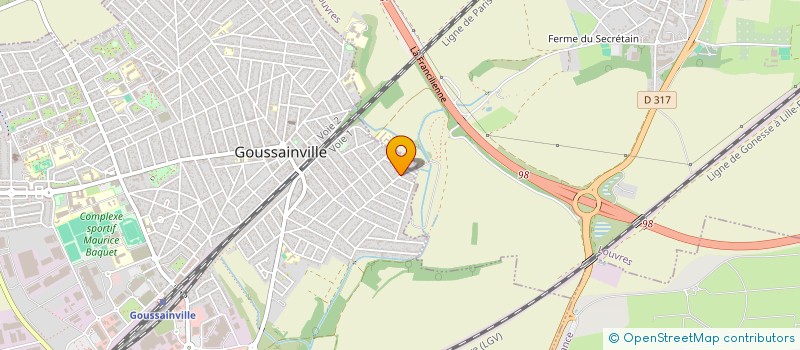 localisation de l'entreprise MONSIEUR FRANTZ MICHEL  GOUSSAINVILLE