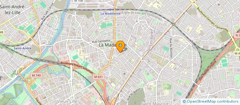 localisation de l'entreprise MONSIEUR FRANTZ PAQUES  LA MADELEINE