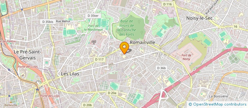 localisation de l'entreprise MONSIEUR FRANTZ RECROSIO à ROMAINVILLE