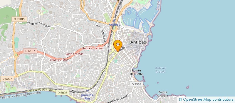localisation de l'entreprise MONSIEUR FRANTZ SECCI  ANTIBES