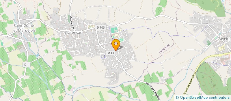 localisation de l'entreprise MONSIEUR FRANTZ SORIN  CLARENSAC