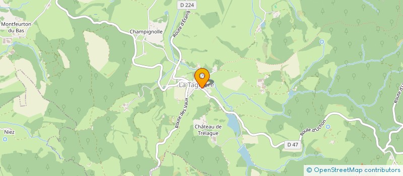 localisation de l'entreprise MONSIEUR FRANTZ SURY  LA TAGNIERE