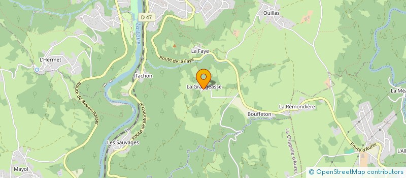 localisation de l'entreprise MONSIEUR FRANTZ VALAT  AUREC SUR LOIRE