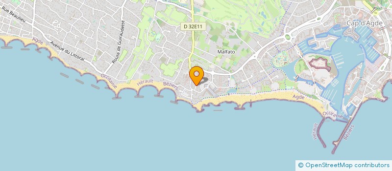 localisation de l'entreprise MONSIEUR FRANTZ VERGNAC  AGDE