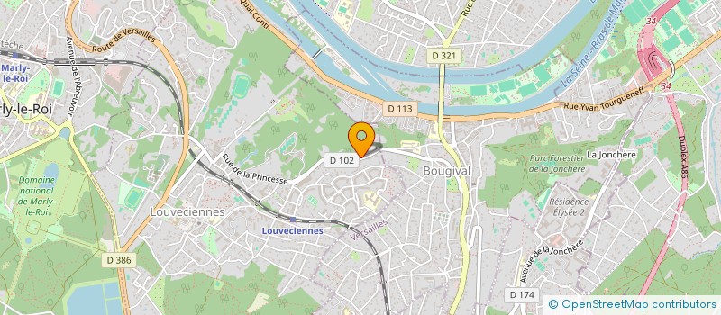 localisation de l'entreprise MONSIEUR FRANZ GAUTIER  LOUVECIENNES