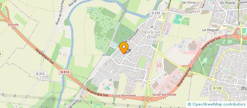 localisation de l'entreprise MONSIEUR FRANZ LETELLIER  FLEURY-SUR-ORNE