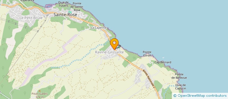 localisation de l'entreprise MONSIEUR FRANZY HOARAU  SAINTE-ROSE