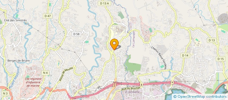 localisation de l'entreprise MONSIEUR FRAUDY GUERRIER  FORT-DE-FRANCE