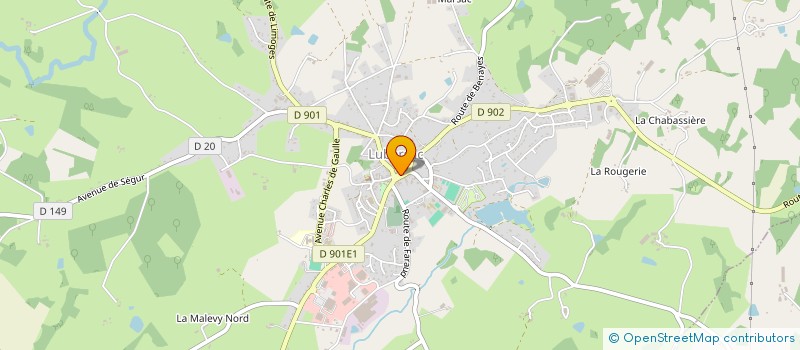 localisation de l'entreprise MONSIEUR FRDERIC BESSE  LUBERSAC