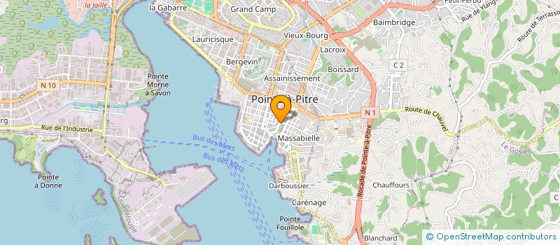 localisation de l'entreprise MONSIEUR FRED BERTHELOT à POINTE-A-PITRE