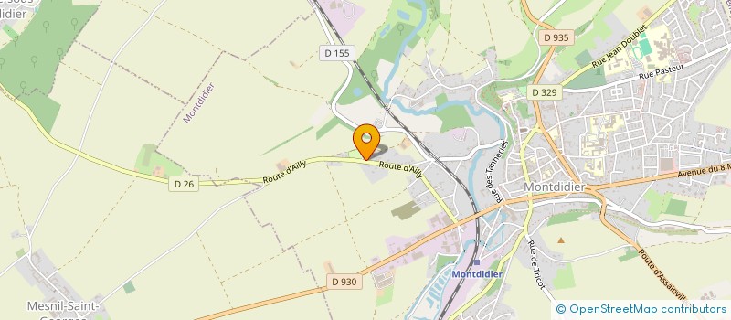 localisation de l'entreprise MONSIEUR FRED CASCA à MONTDIDIER
