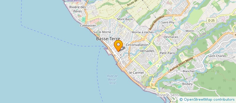 localisation de l'entreprise MONSIEUR FRED CASSIN  BASSE-TERRE