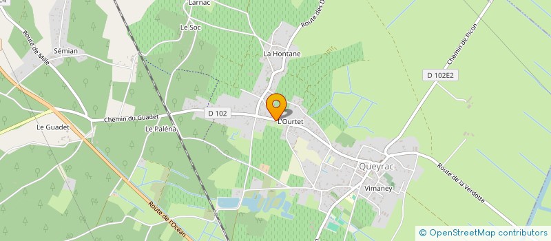 localisation de l'entreprise MONSIEUR FRED FORTIER  QUEYRAC