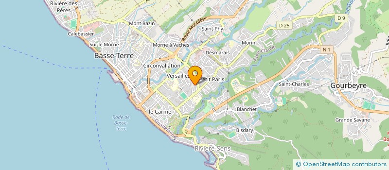 localisation de l'entreprise MONSIEUR FRED MENDER à BASSE-TERRE