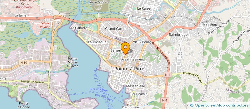 localisation de l'entreprise MONSIEUR FRED MINATCHY à POINTE A PITRE