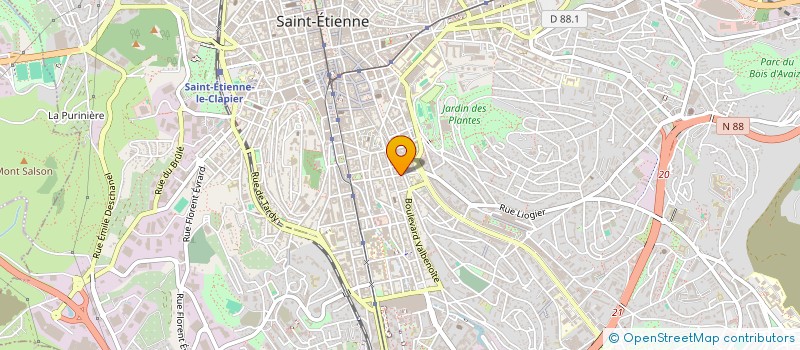 localisation de l'entreprise MONSIEUR FRED SOTIER à SAINT-ETIENNE