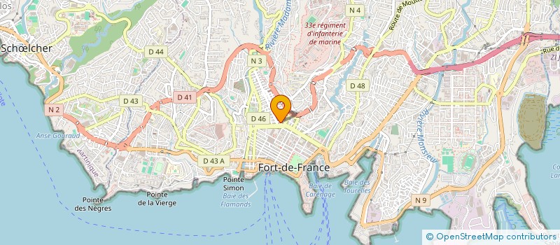 localisation de l'entreprise MONSIEUR FRED TIRAULT  FORT-DE-FRANCE