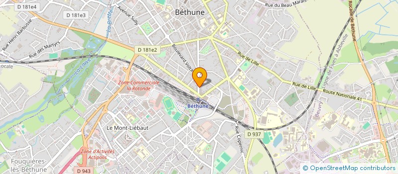 localisation de l'entreprise MONSIEUR FREDDY ADBIB à BETHUNE