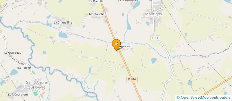 localisation de l'entreprise MONSIEUR FREDDY AYRAULT  LA FORET-SUR-SEVRE