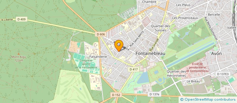 localisation de l'entreprise MONSIEUR FREDDY BEAUDOIN  FONTAINEBLEAU