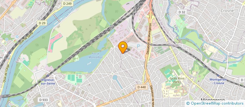 localisation de l'entreprise MONSIEUR FREDDY BECK  MONTGERON