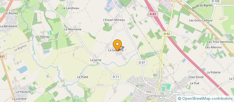 localisation de l'entreprise MONSIEUR FREDDY BERNARD à LE BIGNON
