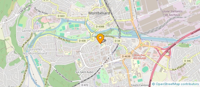 localisation de l'entreprise MONSIEUR FREDDY BICHET à MONTBELIARD