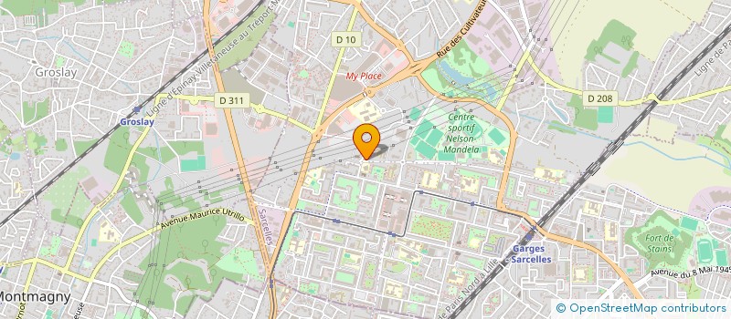 localisation de l'entreprise MONSIEUR FREDDY BISMUTH  SARCELLES