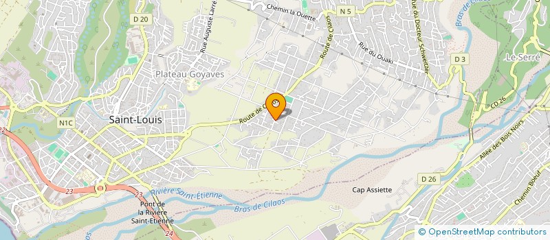 localisation de l'entreprise MONSIEUR FREDDY BOTOKELY  SAINT-LOUIS