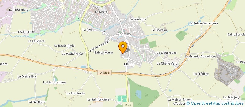 localisation de l'entreprise MONSIEUR FREDDY BOUDAUD à LES HERBIERS